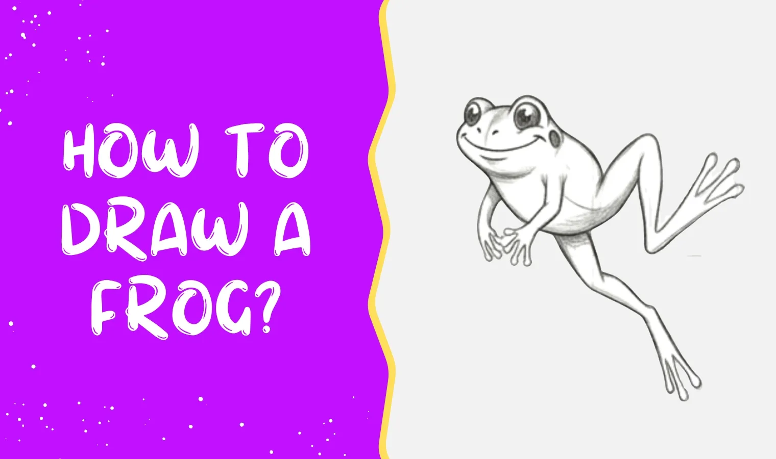 How to draw a frog?