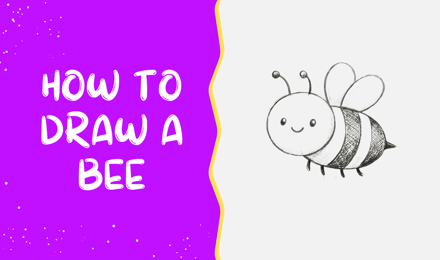 How to draw a bee