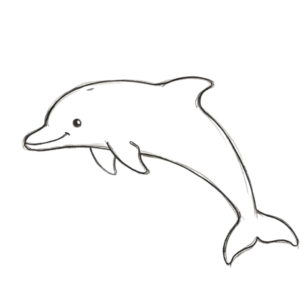 Step 5: Dolphin Face and Final Details