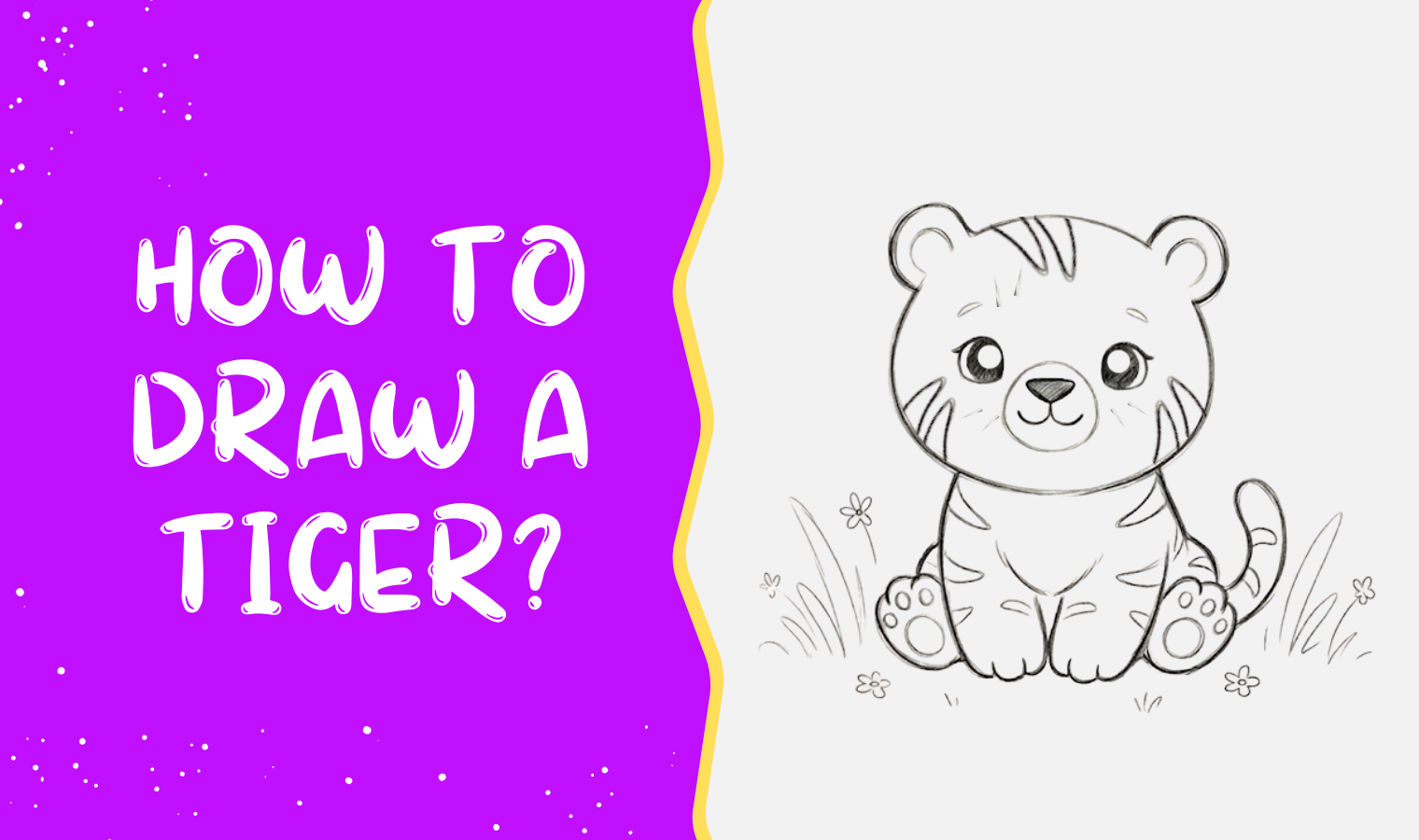 How to draw a Tiger