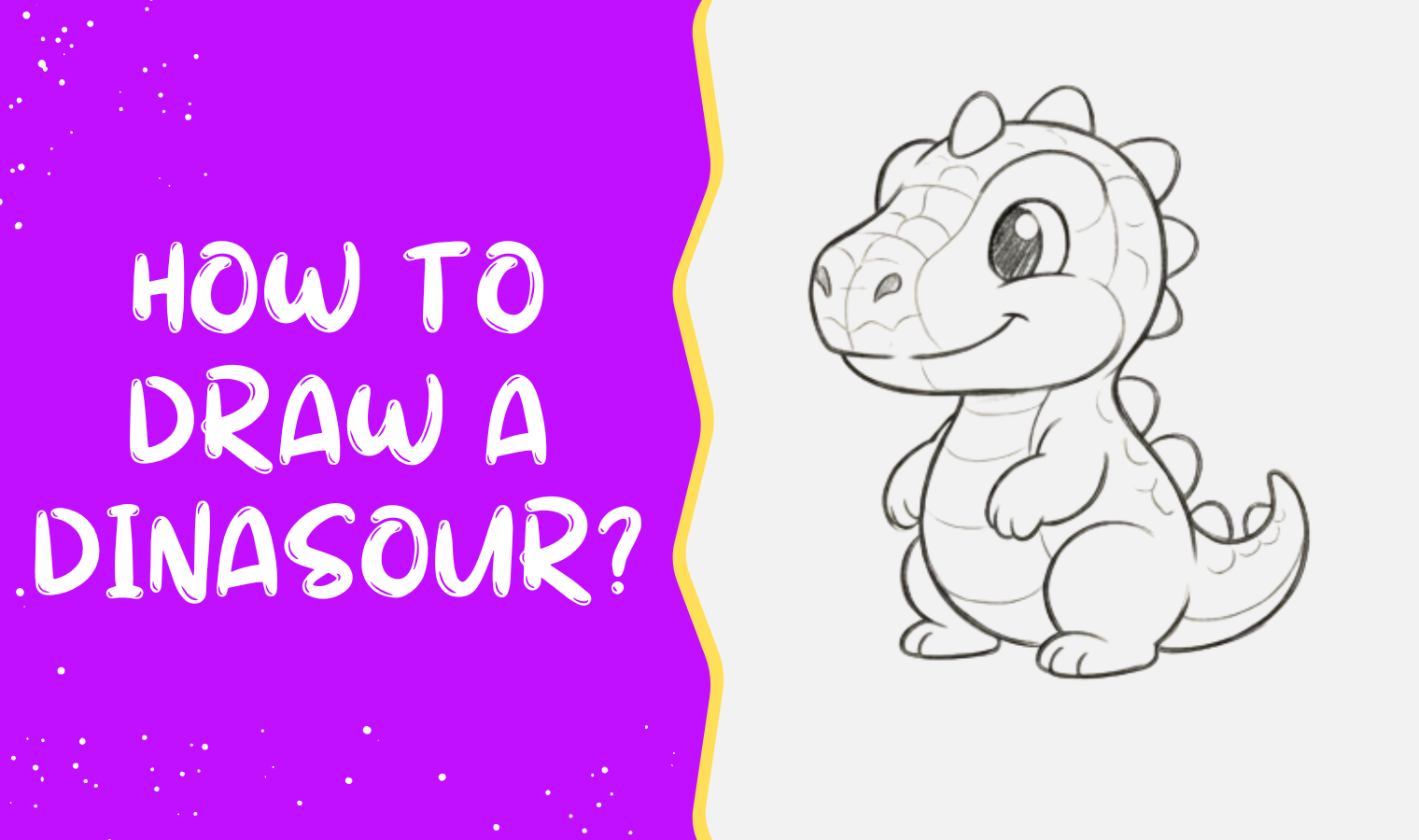 How to draw a dinasour