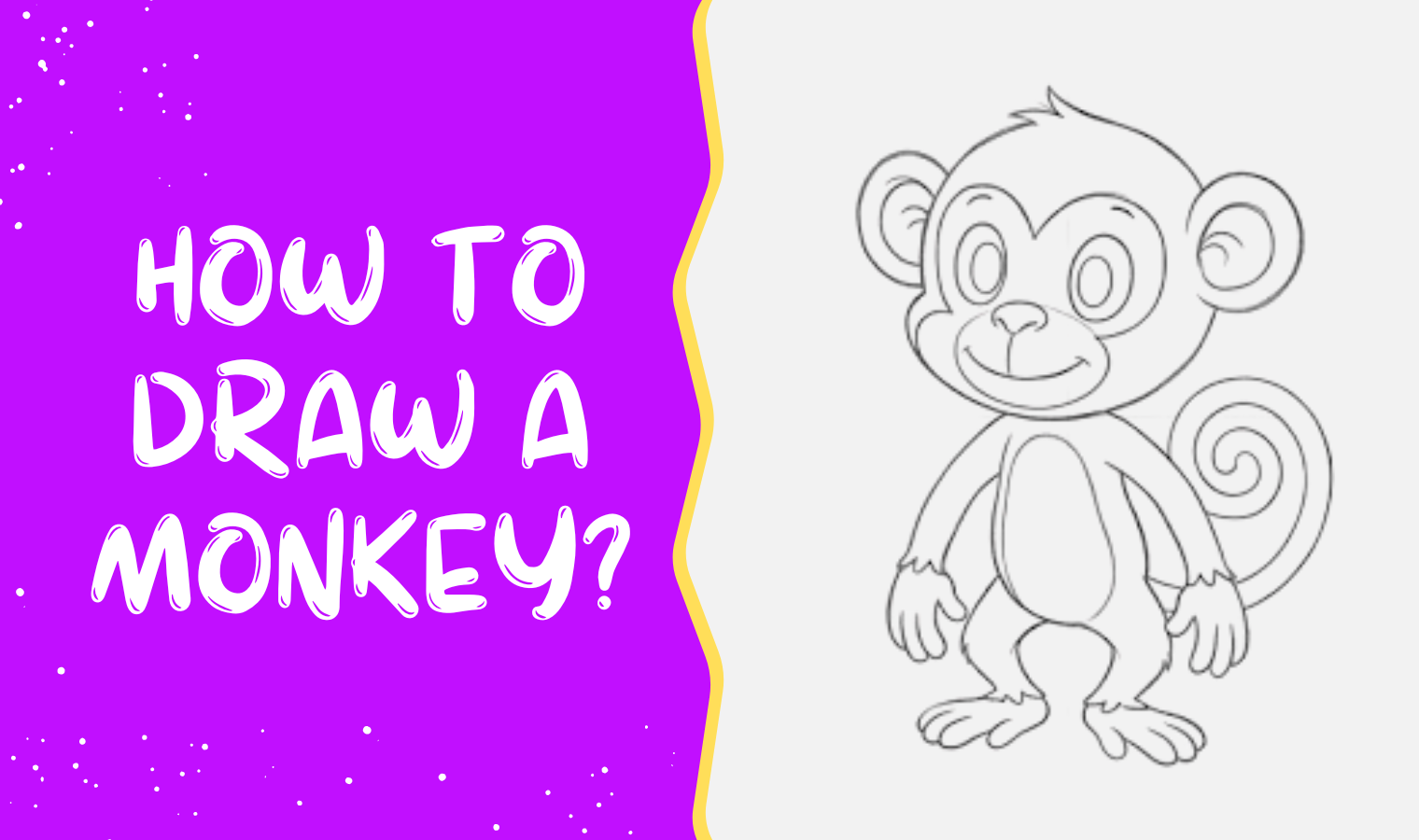 How to draw a monkey