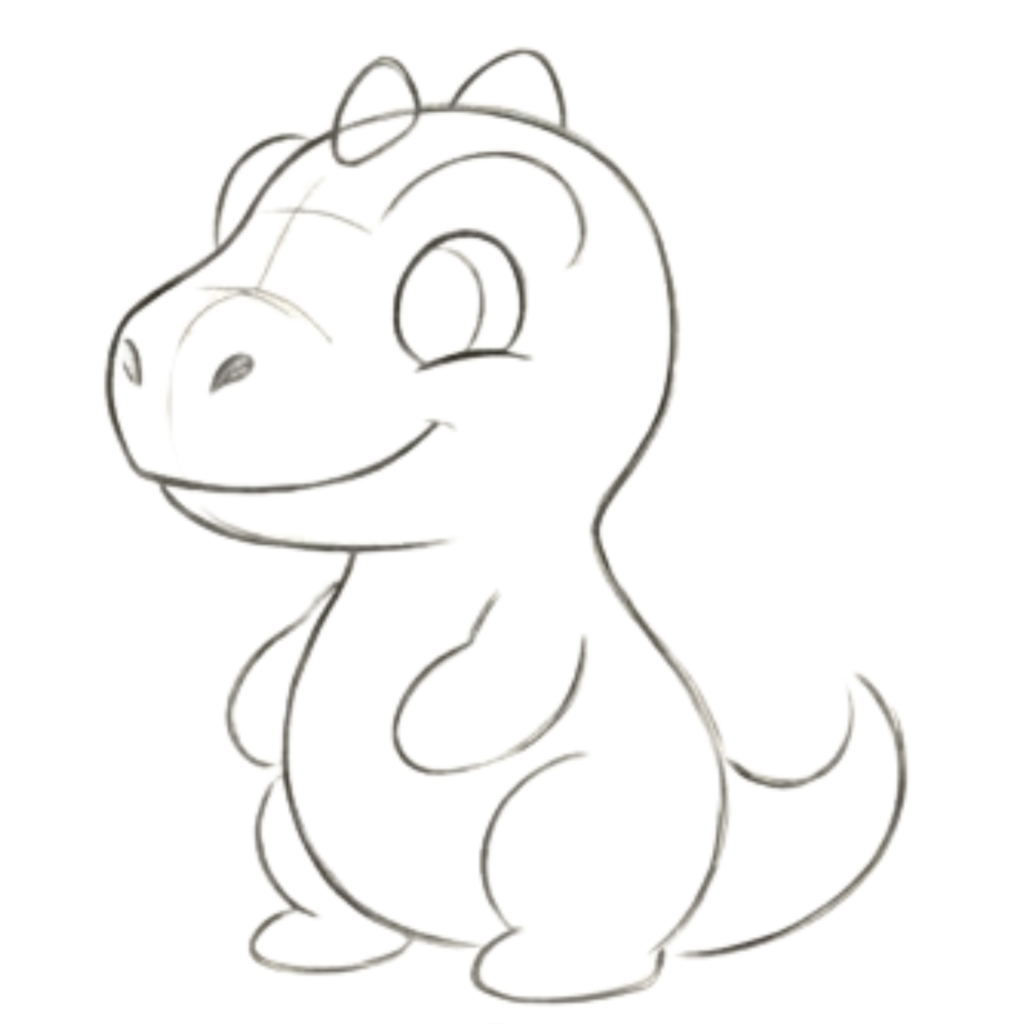 Step 10: Draw Front Head Spikes