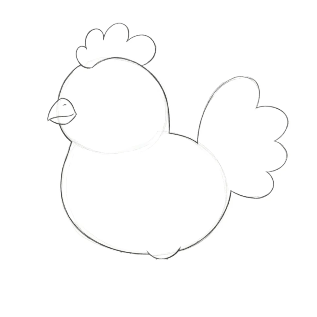 Step 5 Add the Tail Feathers