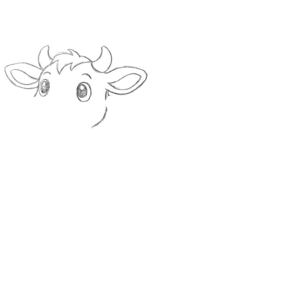 Step 5 Draw the Big Eyes
