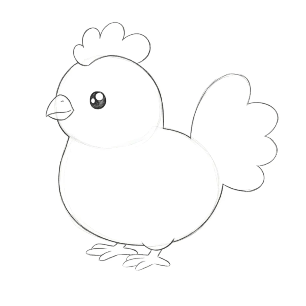 Step 7 Draw the Eye and Wing