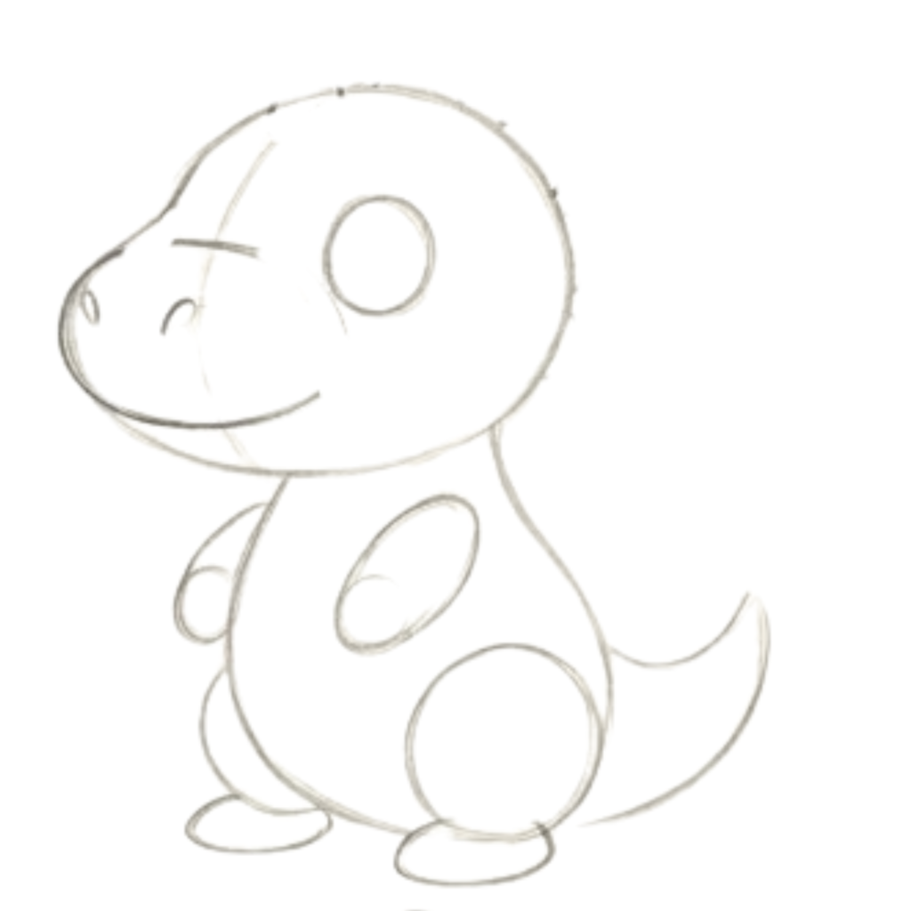 Step 8: Draw the Eye and Smile