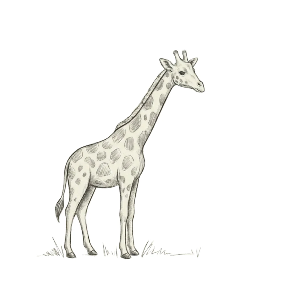 Step 9 Finish the giraffe