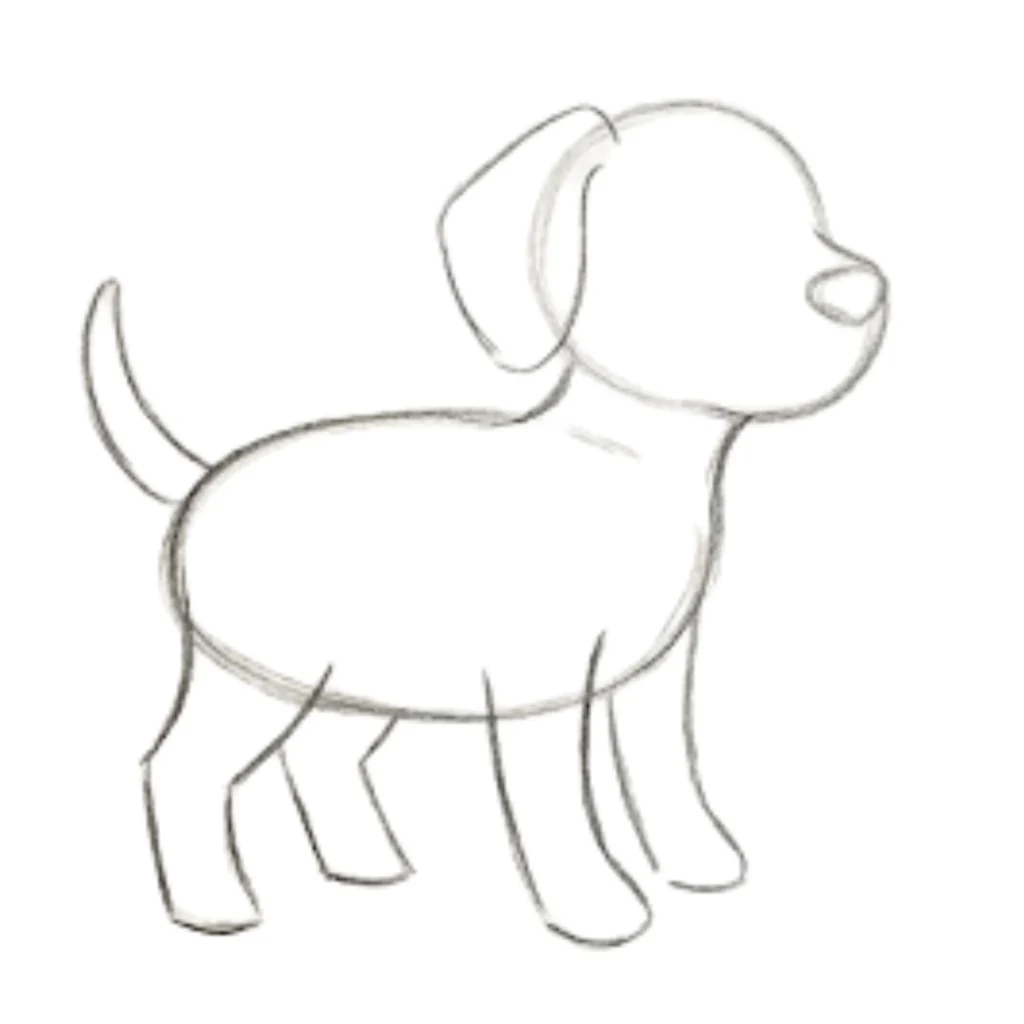 Step 5: Draw the Legs
