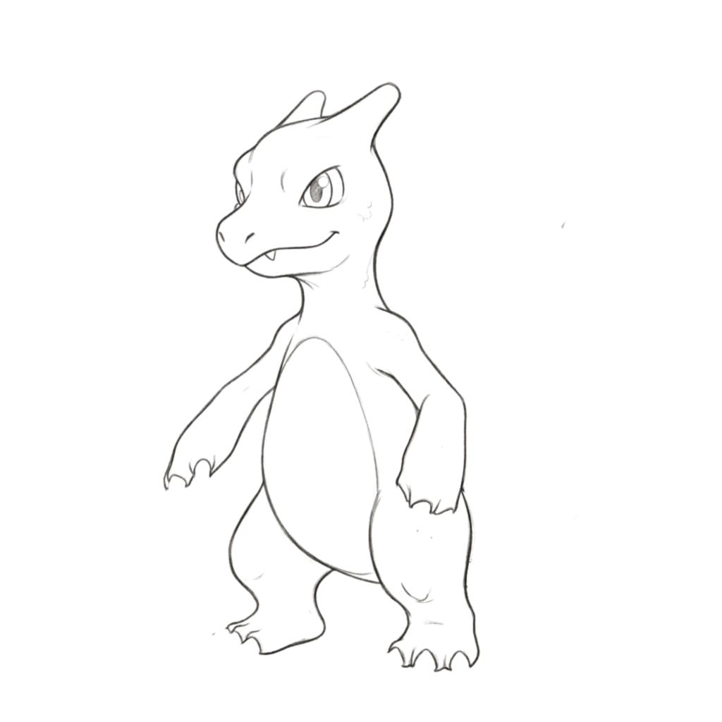 Step 3 Draw Hand & Legs
