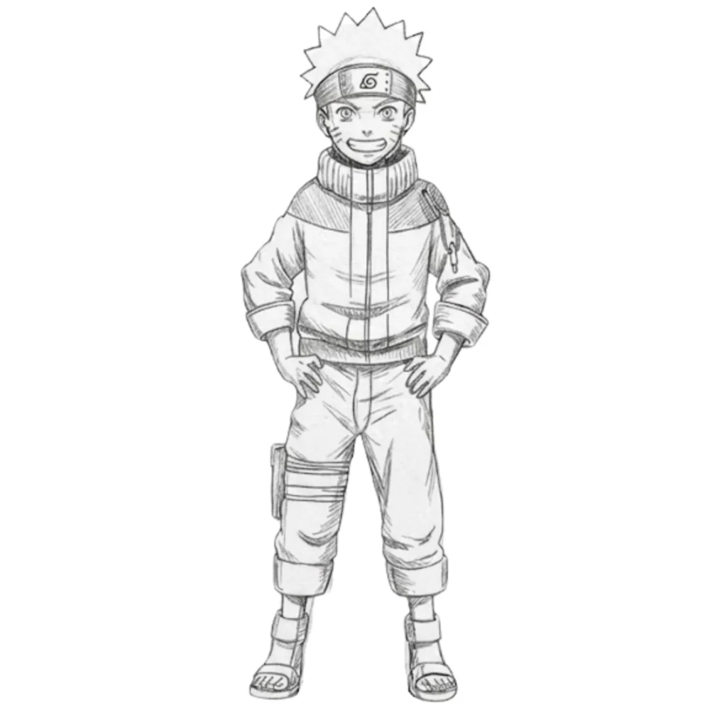 Step 8: Draw Legs and Final Details