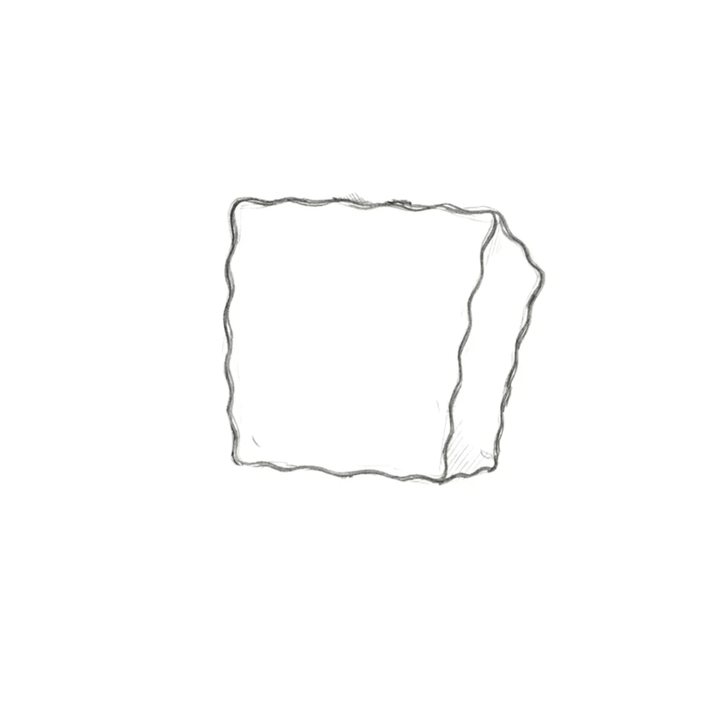 Step 1 Draw a Sponge Shape