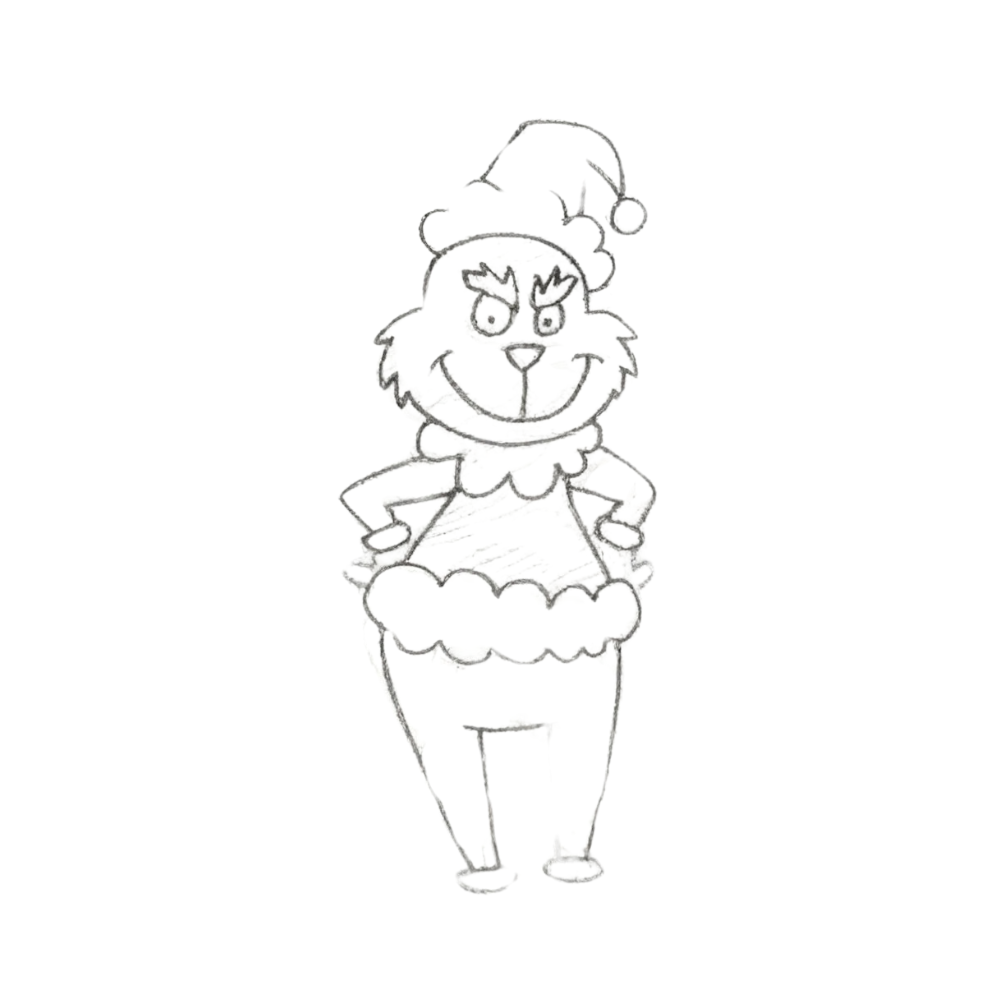 Step 5 Draw the Legs