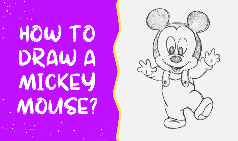 How to draw a Mickey Mouse