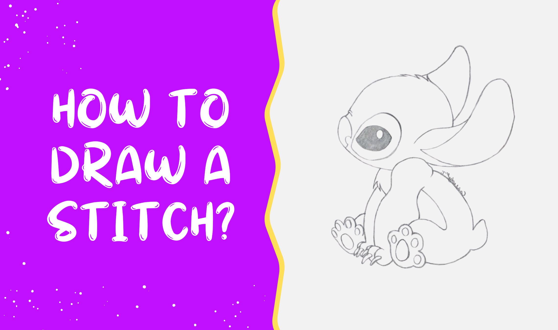 How to draw a Stitch