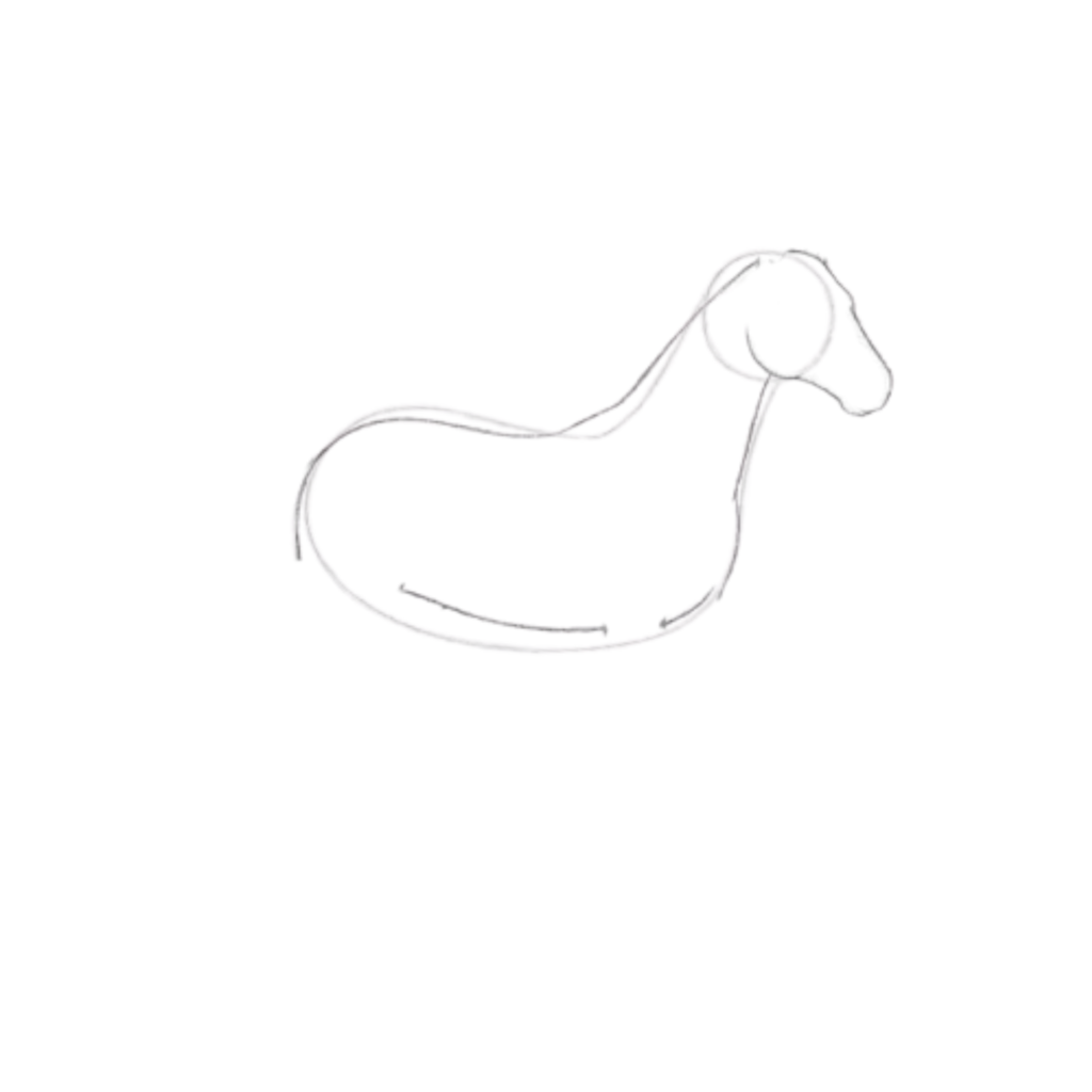 Outline the body and neck
