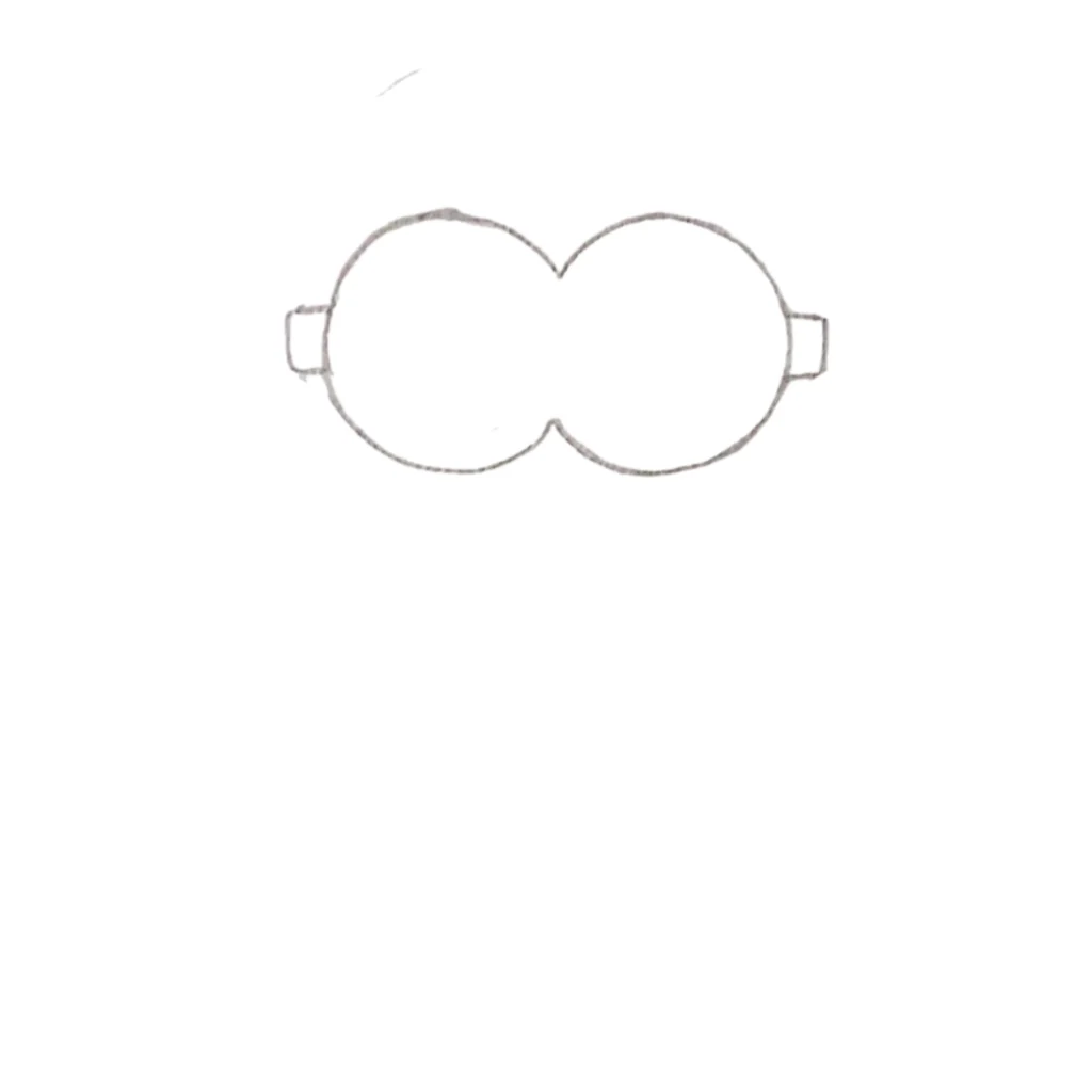 Step 2 Shape Like Goggles
