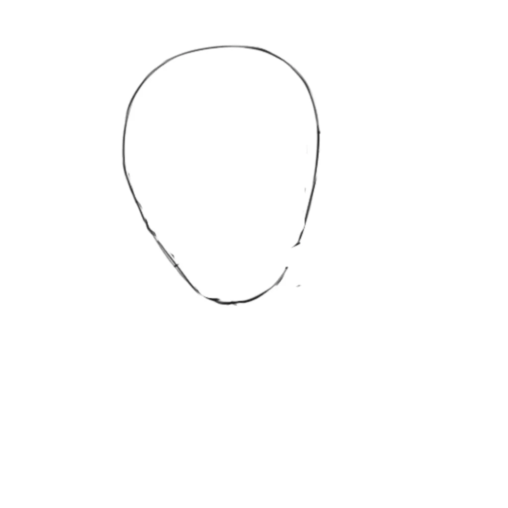 Step 1 Draw Oval Shape