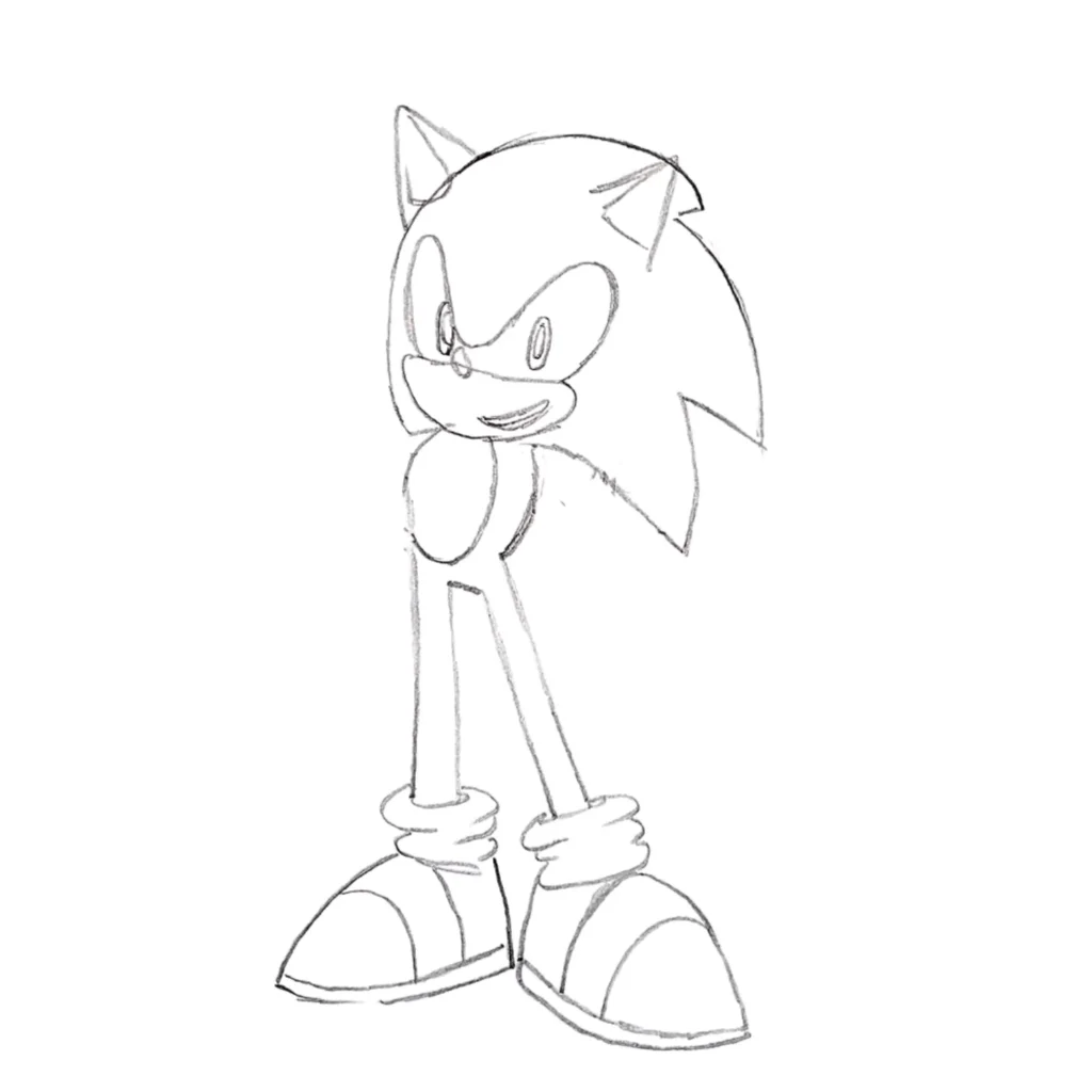 Step 7 Draw Shoes