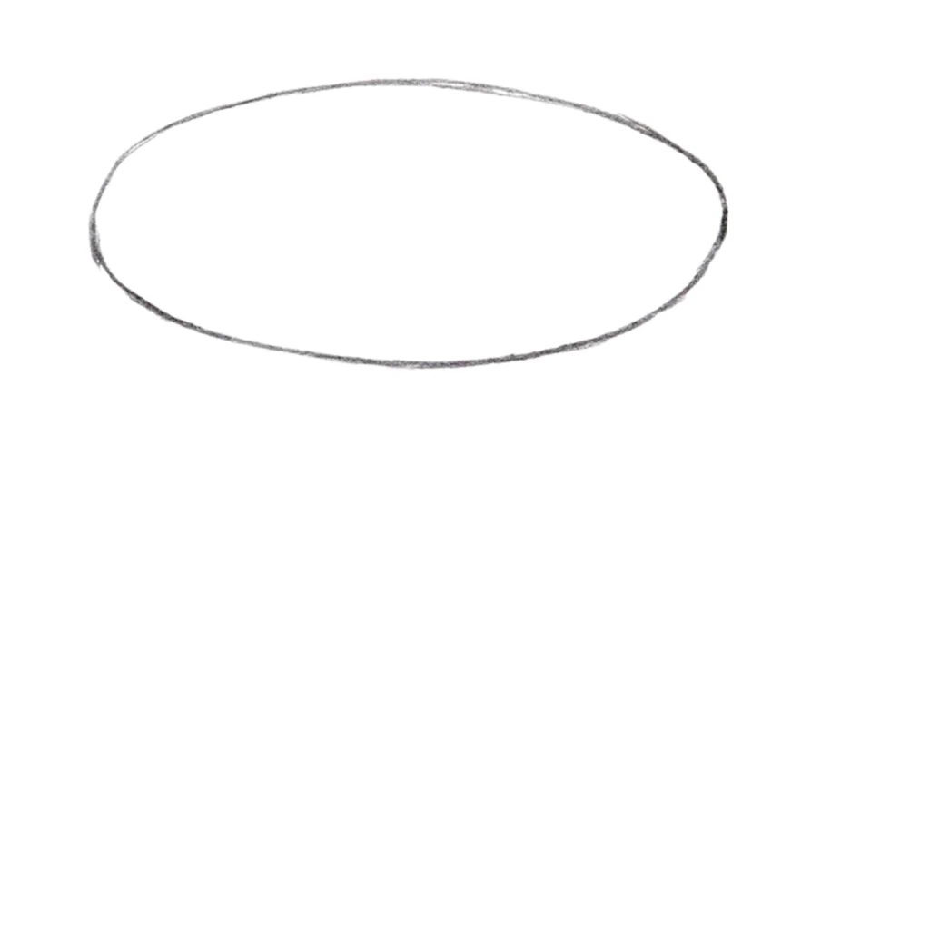 Step 1 Draw an Oval Shape