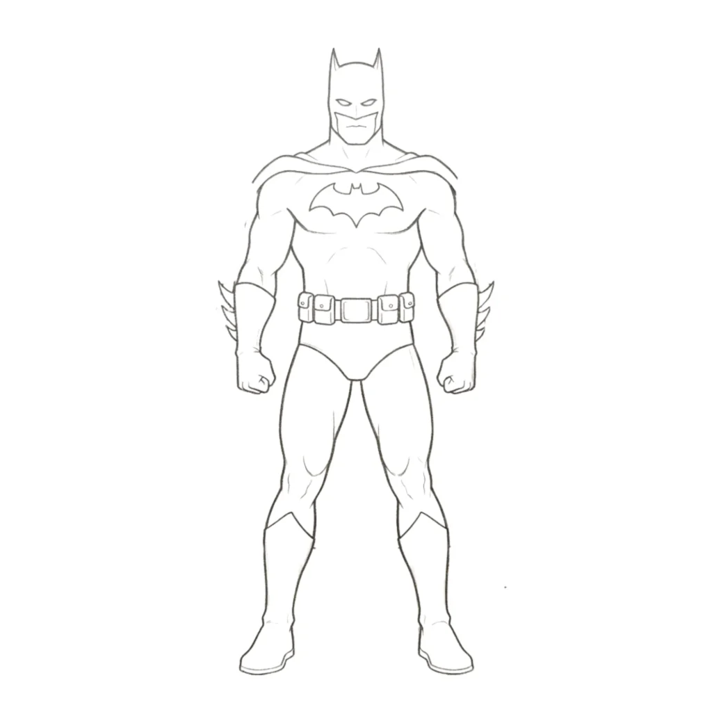 Step 6 Draw Bat Logo
