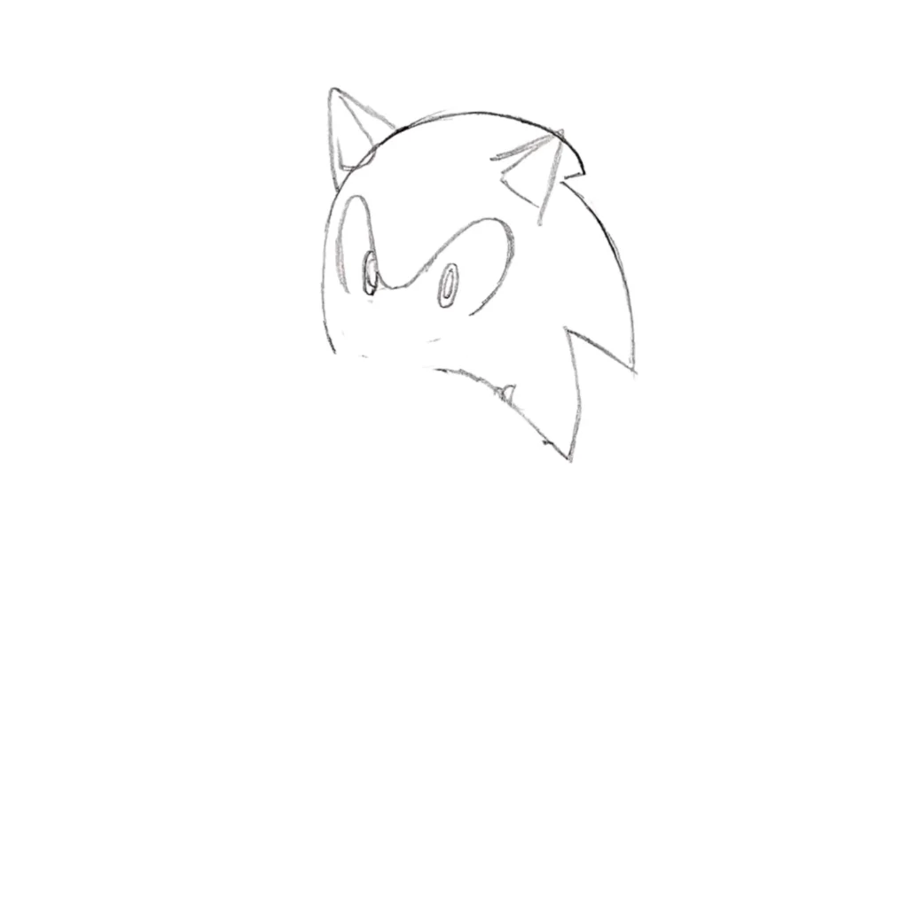 Step 3 Draw the Ears