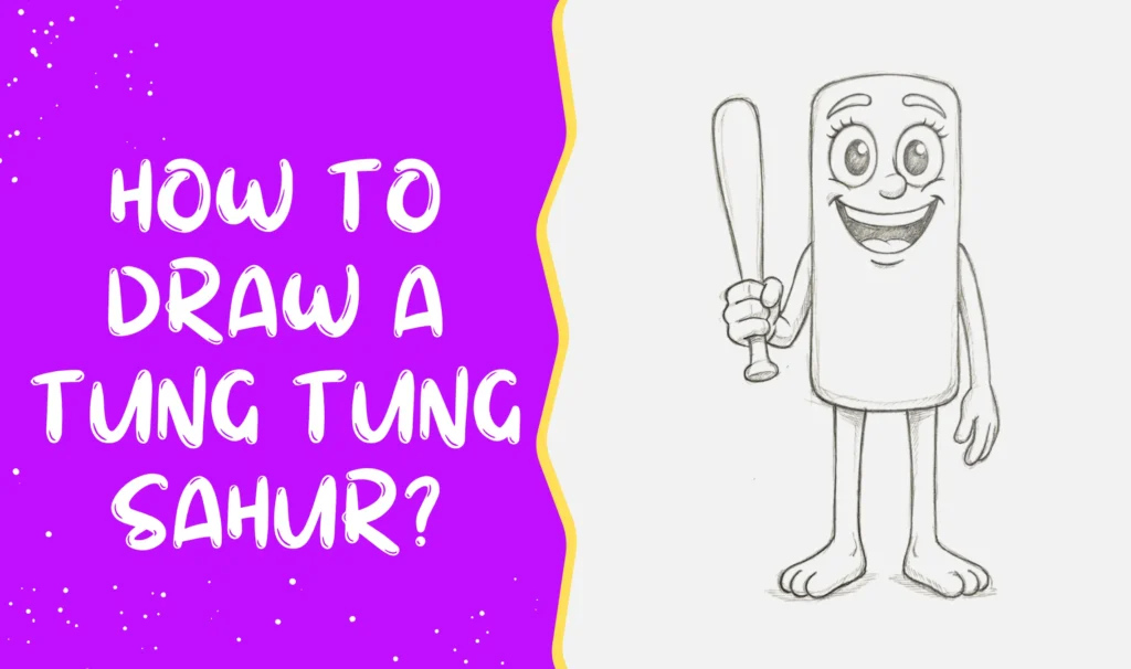 how to draw tung tung tung sahur